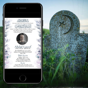 Ankündigung des muslimischen Todes Male Janaza Geb