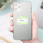 Ankündigung des Namens des Neugeborenen Aufkleber (Telefon)