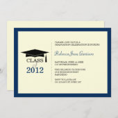 Ankündigung des Navy-Blue-Cap-Abschlusses (Vorne/Hinten)