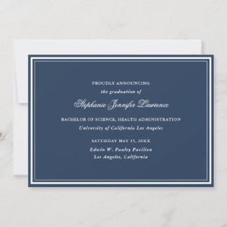 Ankündigung des Navy Blue Formal Abschluss