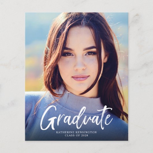 Ankündigung des Navy Blue Script Abschlusses (Vorderseite)