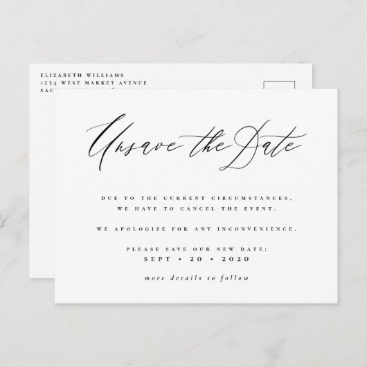 Ankündigung des neuen Datums für das Datumsskript (Vorne/Hinten)