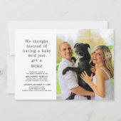 Ankündigung des neuen Fotos zur Adoption von Welpe (Vorderseite)