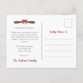 Ankündigung des neuen Hauses - Holiday Postcard (Rückseite)