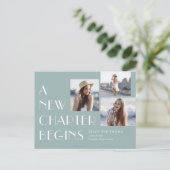 Ankündigung des neuen Kapitels Abschluss Postkarte (Stehend Vorderseite)