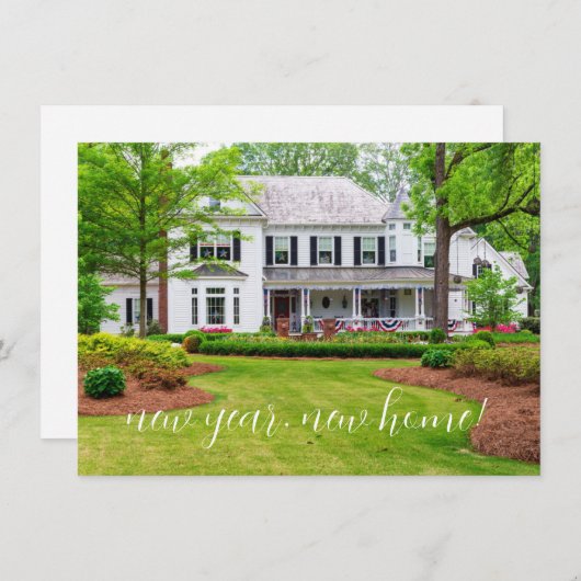 Ankündigung des neuen Zuhause Moving Fotos (Vorne/Hinten)