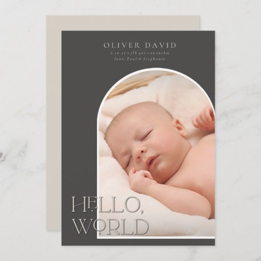 Ankündigung des neutralen Fotos des dunklen Geschl (Vorne/Hinten)