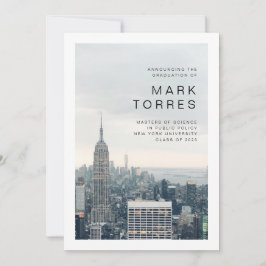 Ankündigung des New Yorker Abschlusses