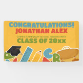 Ankündigung des niedlichen Kindergarten-Abschlusse Banner (Horizontal)