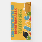 Ankündigung des niedlichen Kindergarten-Abschlusse Banner (Vertikal)