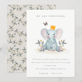 Ankündigung des niedlichen Woodland Elephant Folia