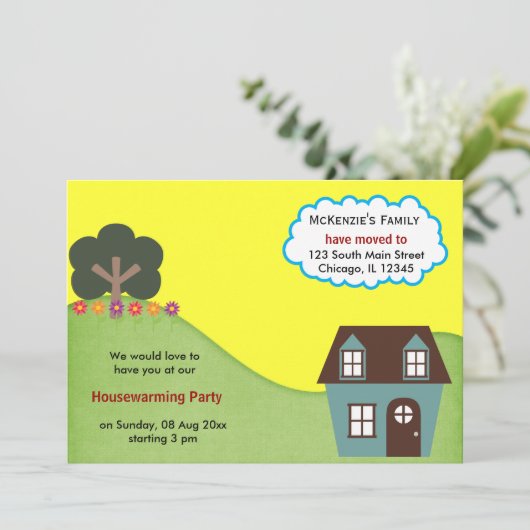 Ankündigung des offenen Hauses (Stehend Vorderseite)