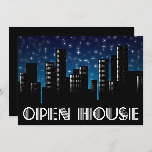 Ankündigung des offenen Hauses : Stadtbild Nacht H (Vorne/Hinten)