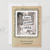 Ankündigung des Party für Vintage Fotovorlage (Vorderseite)