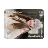 Ankündigung des personalisierten modernen Abschlus Magnet (Horizontal)