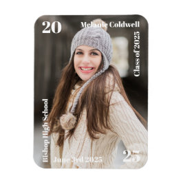 Ankündigung des personalisierten modernen Abschlus Magnet