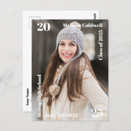 Ankündigung des personalisierten modernen Abschlus Postkarte