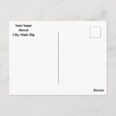 Ankündigung des personalisierten modernen Abschlus Postkarte (Rückseite)