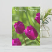 Ankündigung des Pink Tulips-Gedenkens (Stehend Vorderseite)