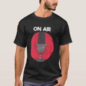 Ankündigung des Radioprogramms "Airs Microphone" T-Shirt (Vorderseite)