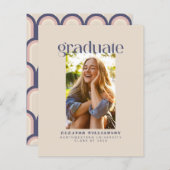 Ankündigung des Retro Blush Foto Abschluss (Vorne/Hinten)