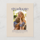 Ankündigung des Retro Blush Foto Abschluss (Vorderseite)