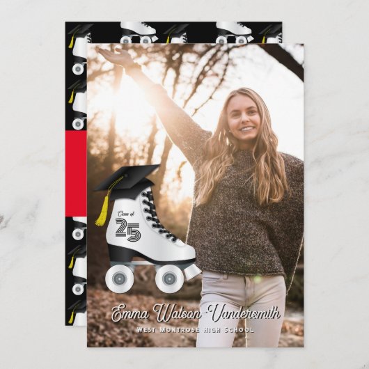 Ankündigung des Roller Skate Abschluss (Vorne/Hinten)