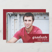 Ankündigung des Roten Abschlusses - Einladung (Vorne/Hinten)