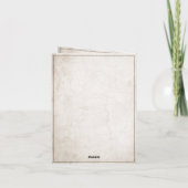 Ankündigung des Ruhestands mit alten Stiefeln (Rückseite)