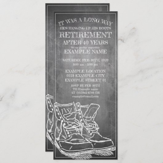 Ankündigung des Ruhestands mit alten Stiefeln V3.0 (Vorne/Hinten)