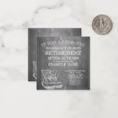 Ankündigung des Ruhestands mit alten Stiefeln V3.0 (Vorderseite/Rückseite Beispiel)