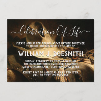 Ankündigung des Rustic Cowboy Things Memorial Serv