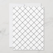 Ankündigung des Schwarz-weißen Retro-Foto-Abschlus (Rückseite)