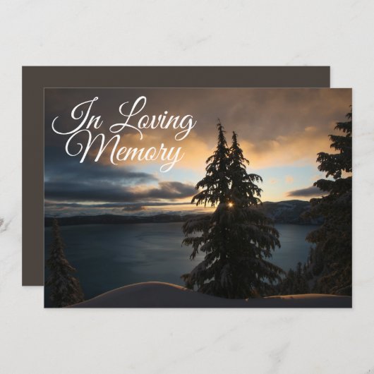 Ankündigung des Sunrise-Gedenkens am See (Vorne/Hinten)