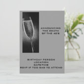 ANKÜNDIGUNG DES TODES DER 40ER INVITE (Stehend Vorderseite)