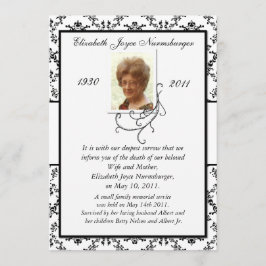 Ankündigung des traditionellen Schwarz-Weiß-Todes