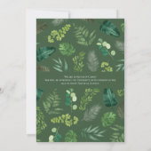 Ankündigung des tropischen botanischen Pflanze Abs (Rückseite)