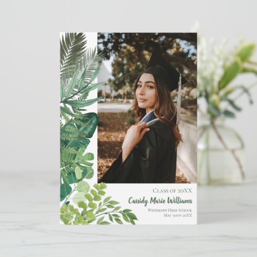 Ankündigung des tropischen botanischen Pflanze Abs (Stehend Vorderseite)