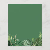 Ankündigung des tropischen Leaf-Foto-Abschlusses (Rückseite)