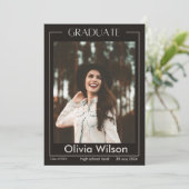 Ankündigung des Uni-Abschlusses (Stehend Vorderseite)