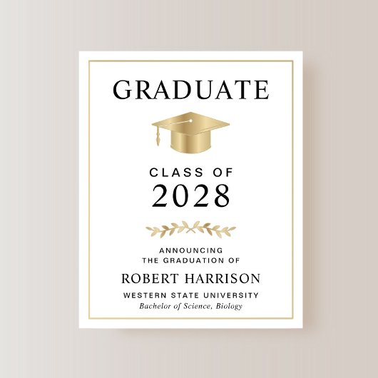 Ankündigung des Uni-Abschlusses