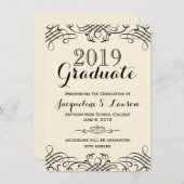 Ankündigung des verzierten klassischen formellen A (Vorne/Hinten)