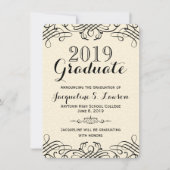 Ankündigung des verzierten klassischen formellen A (Vorderseite)