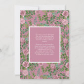 Ankündigung des Vintagen Abschlusses von Rosa Rose (Rückseite)