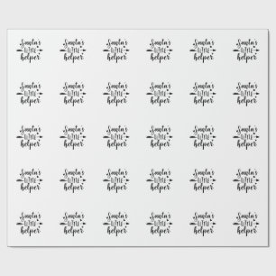Ankündigung des Weihnachtsmannes Geschenkpapier