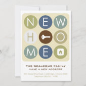 Ankündigung des Wohnhauses - Retro-Typografie (Vorderseite)