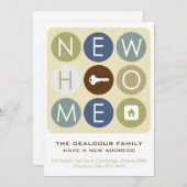 Ankündigung des Wohnhauses - Retro-Typografie (Vorne/Hinten)