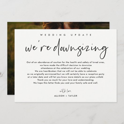 Ankündigung des zeitgemäßen Hochzeitsupdates für D (Vorne/Hinten)