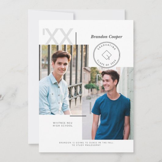 Ankündigung des zeitgenössischen Cap-Abschlusses (Vorderseite)