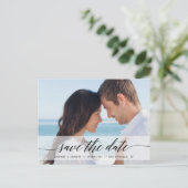 Ankündigung des zeitlosen Chic-Save the Date-Fotos (Stehend Vorderseite)